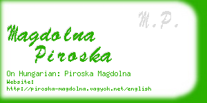 magdolna piroska business card